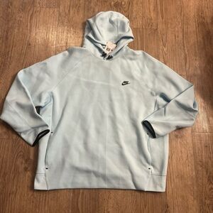 NWT Nike Sportswear Tech Fleece Pullover Hoodie Blue FB8016-474 Men's Sz 3XL